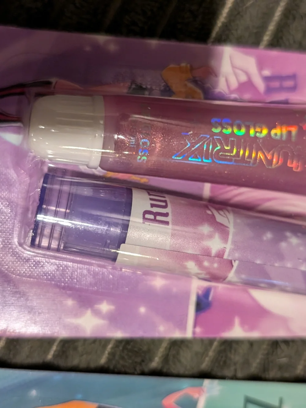 3 Piece Kpop Demon Hunters Shimmering Lip Gloss 2-Pack Sets